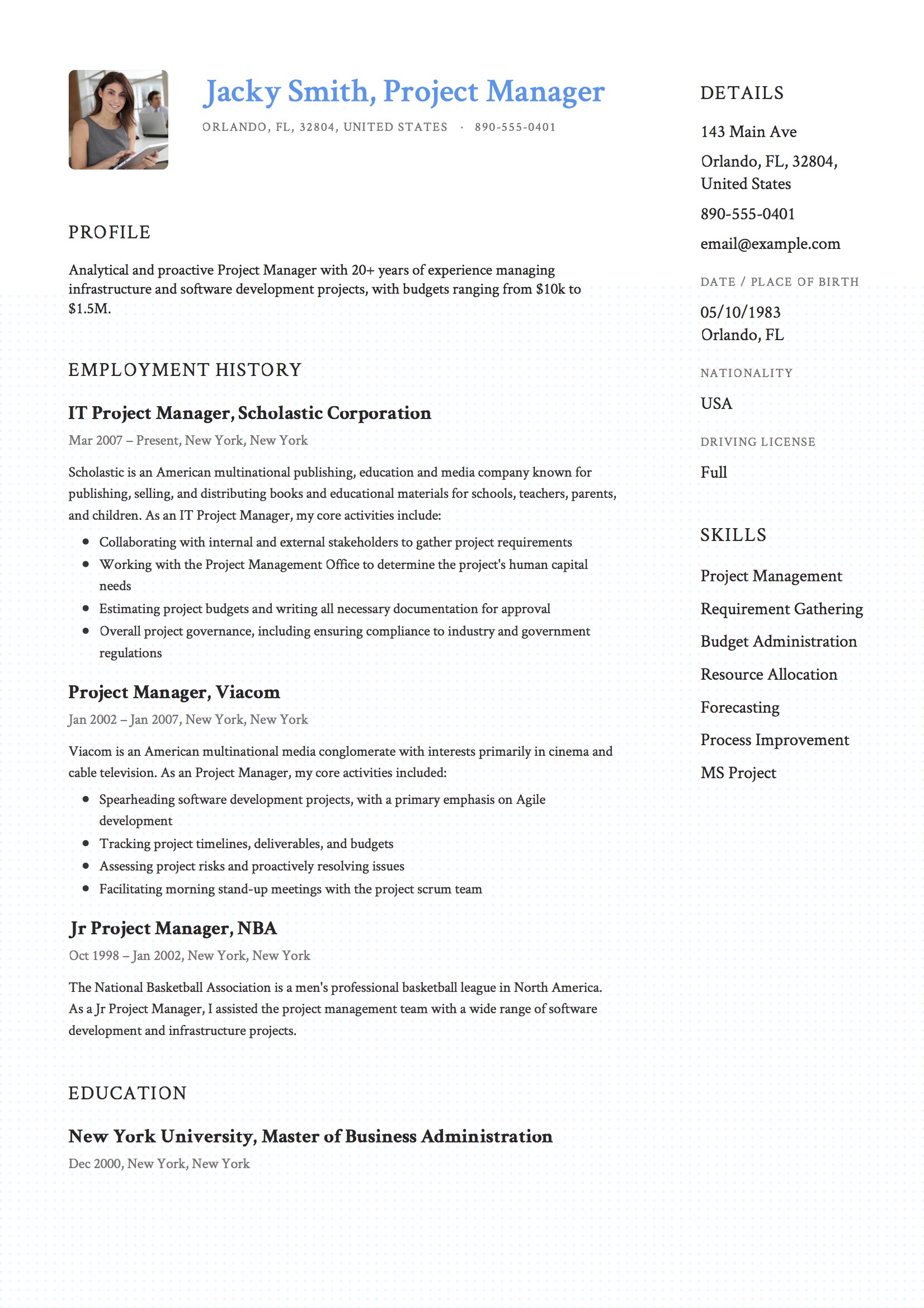 Essential Functional Resume Examples Project Manager: Stand Out in Your Job Search