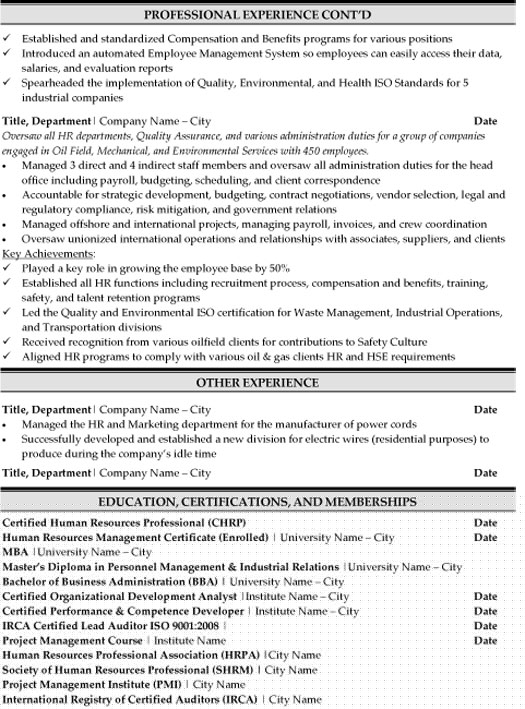 Functional Resume Sample Hr Generalist: Crafting Your Path to HR Success