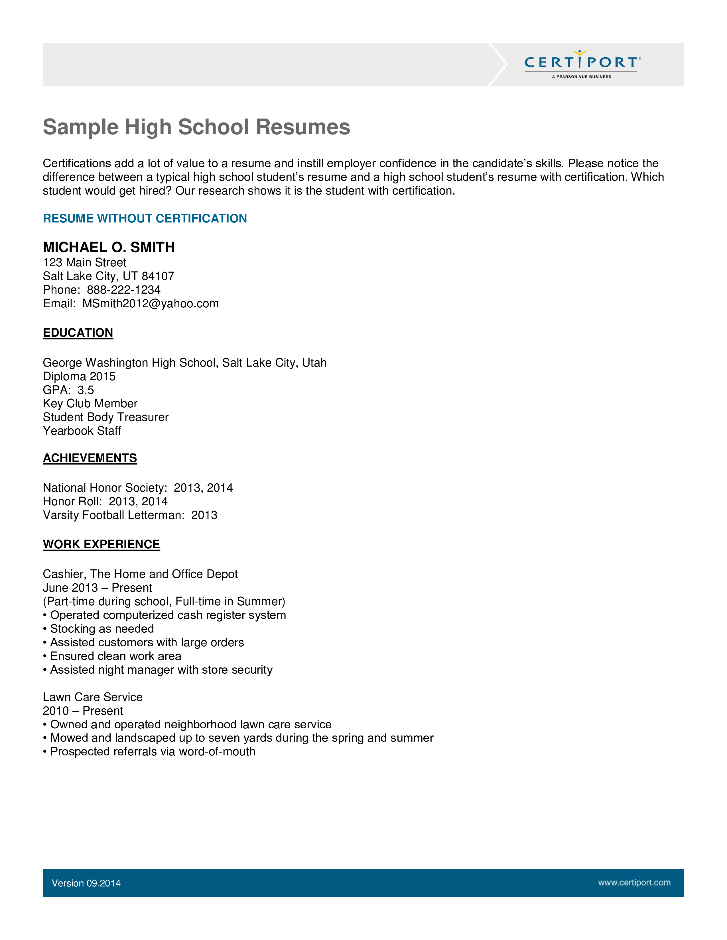 Crafting Success: A Comprehensive Functional Resume Template For High School Students