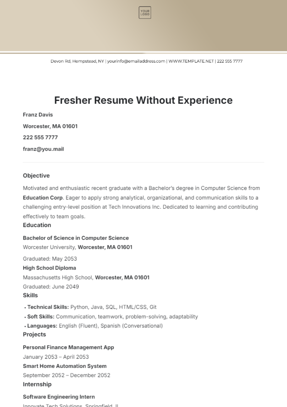 Unlock Your Potential: A Comprehensive Guide to Using a Functional Resume Template For No Job Experience
