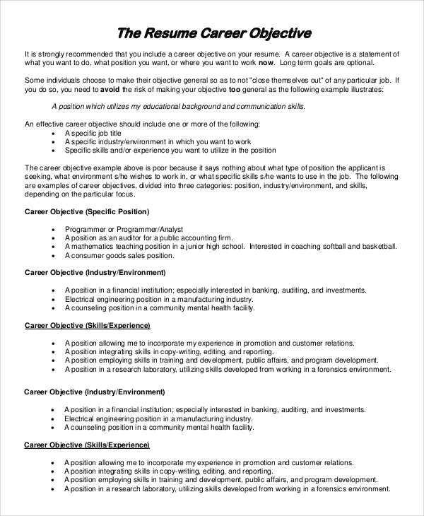 Crafting an Effective Goal Summary For Resume: Tips and Examples