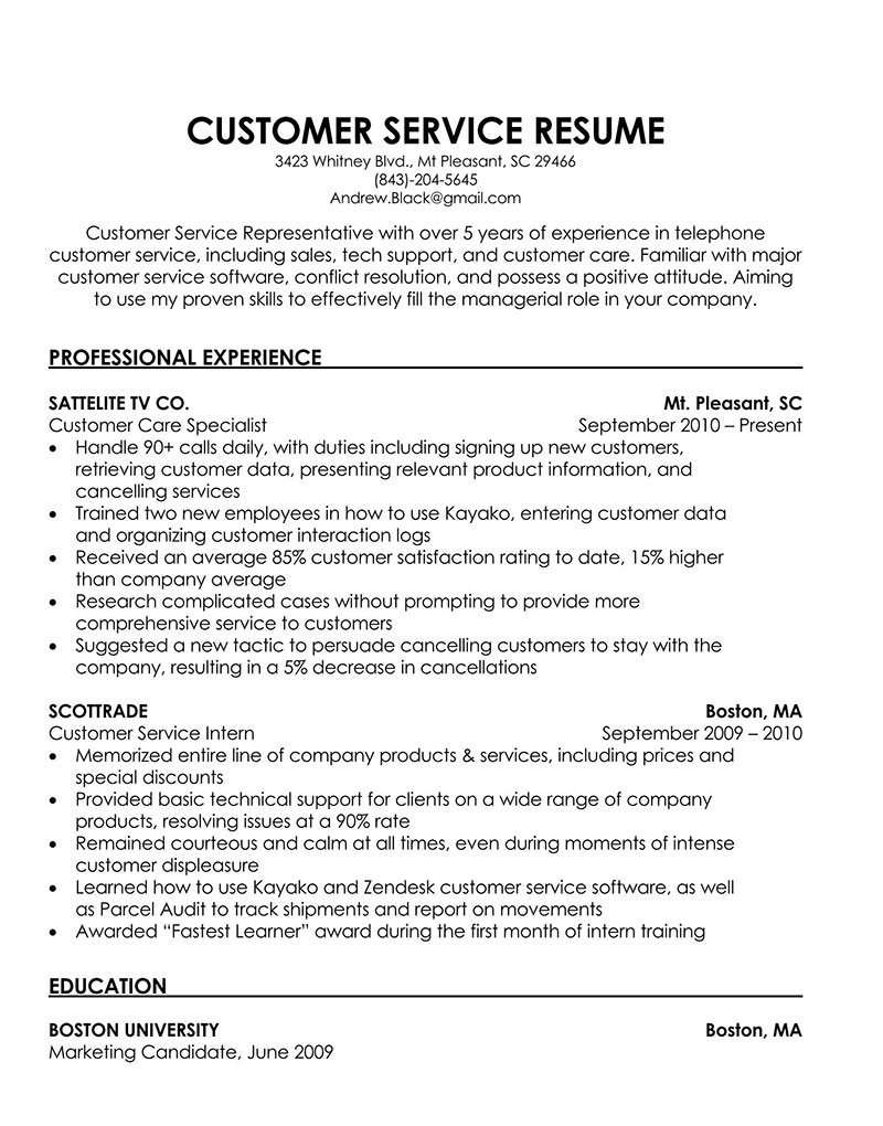 Essential Tips and Good Customer Service Resume Skills for Job Seekers