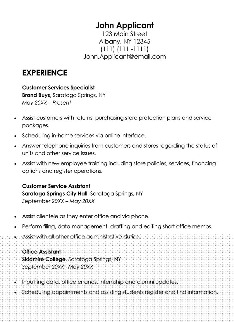 Highlighting Good Customer Service Skills For Resume Success