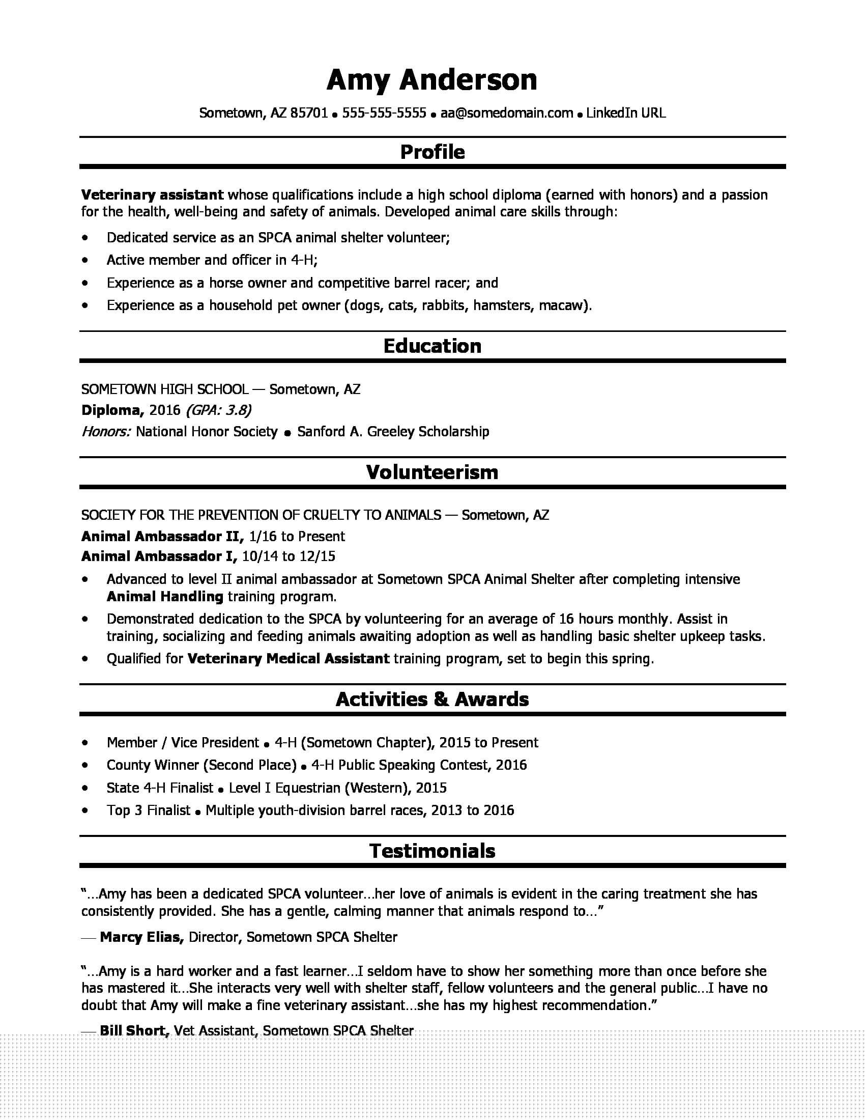Essential Tips and Good Resume Examples For Highschool Students