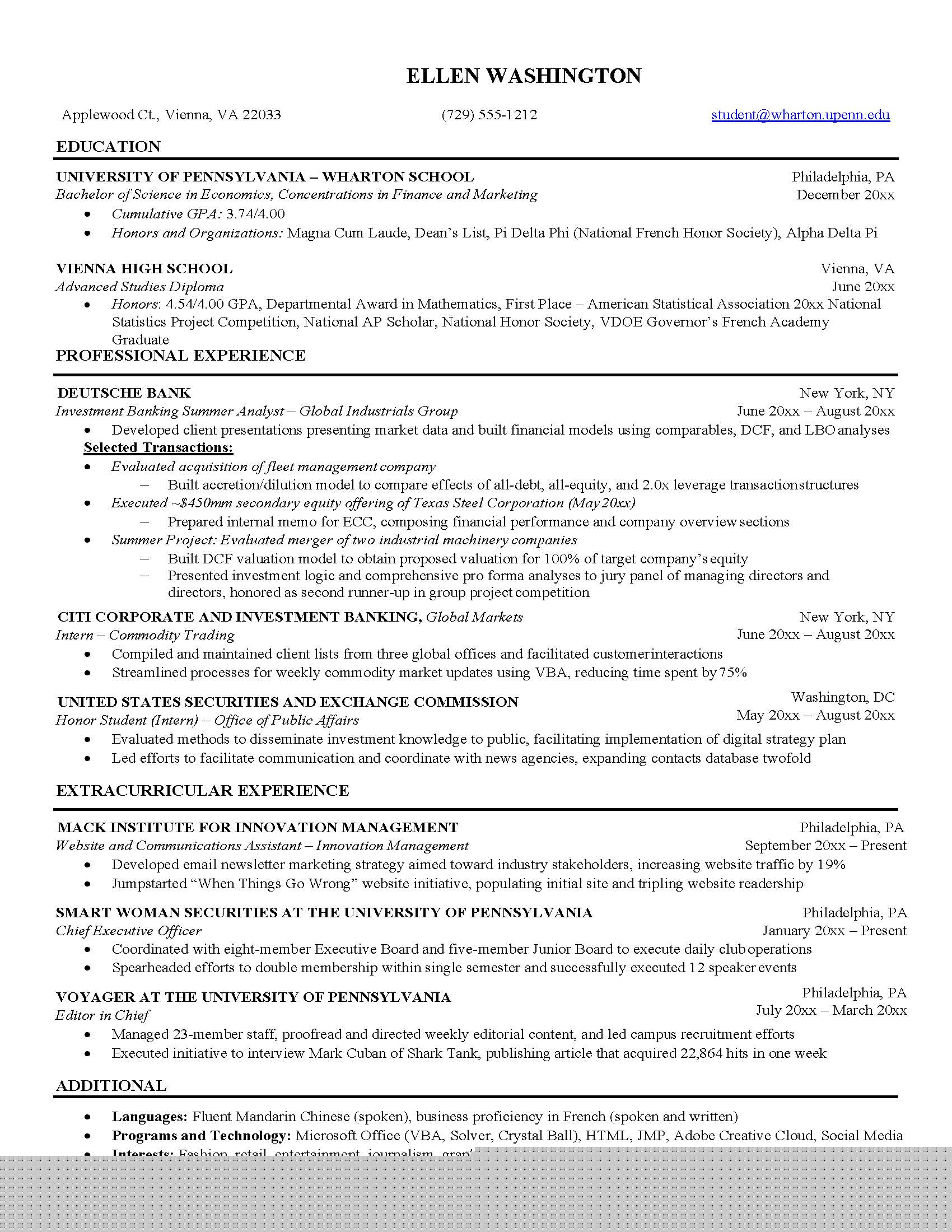 Essential Tips and Good Resume Examples For University Students