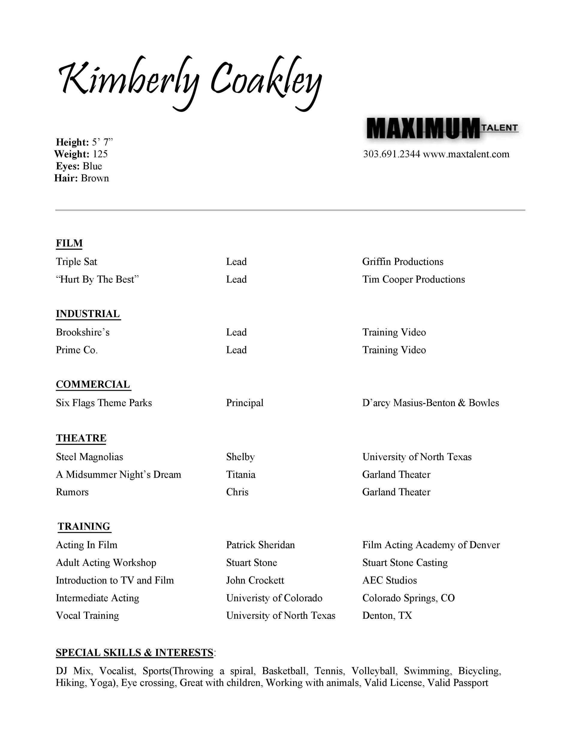 Transform Your Career with the Google Docs Acting Resume Template