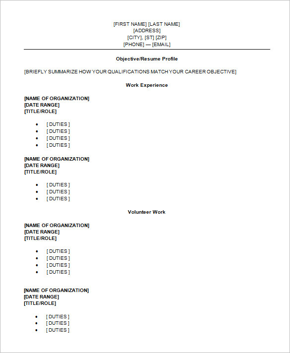 Creating Your Future: High School Graduate Resume Template Microsoft Word