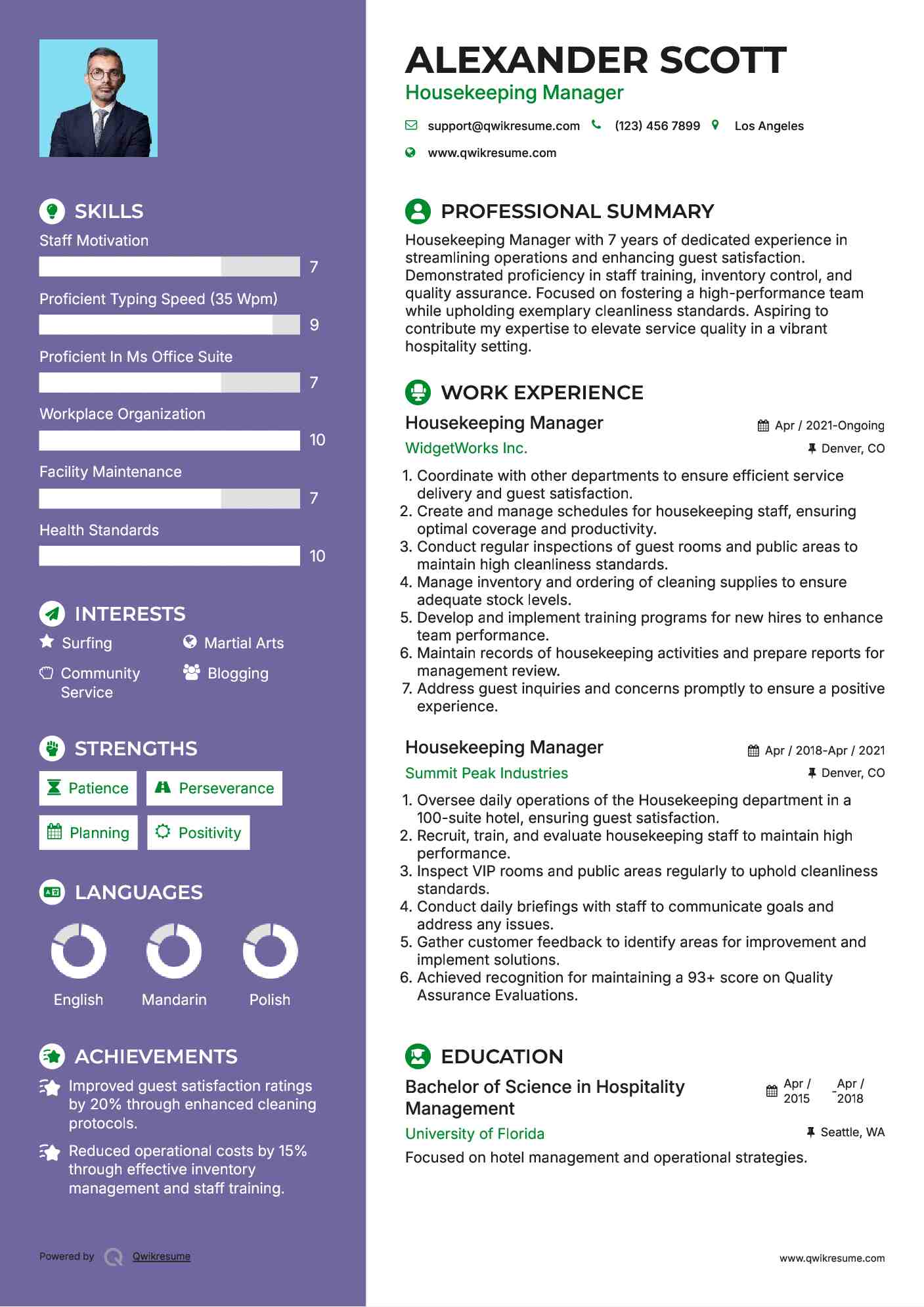 Essential Housekeeping Manager Resume Templates to Boost Your Career