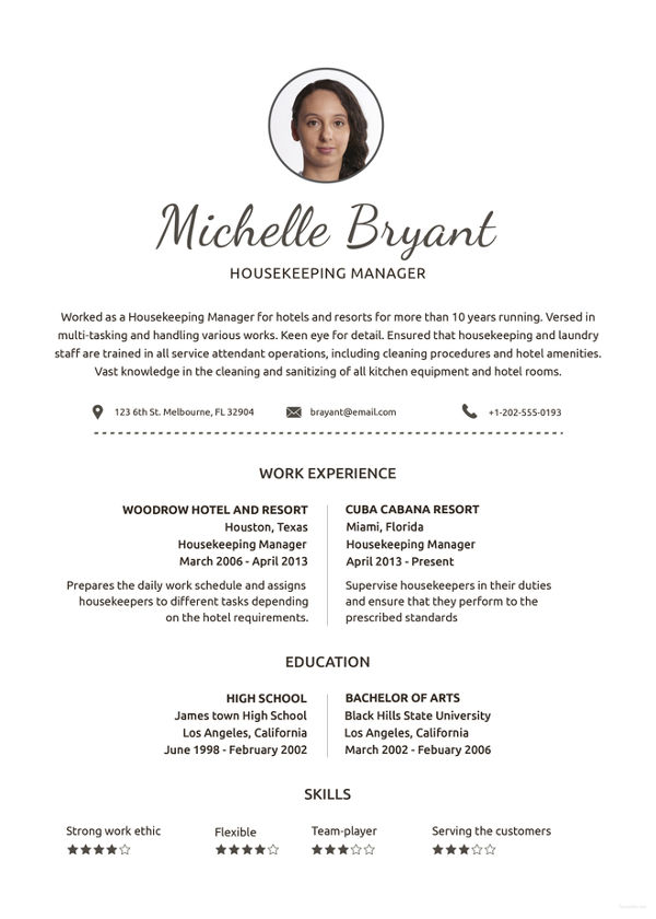 Crafting Your Perfect Housekeeping Resume: Essential Housekeeping Resume Template Word Guide