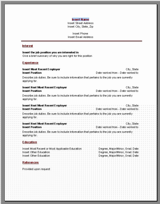 Step-by-Step Guide: How To Open Resume Template Microsoft Word 2007