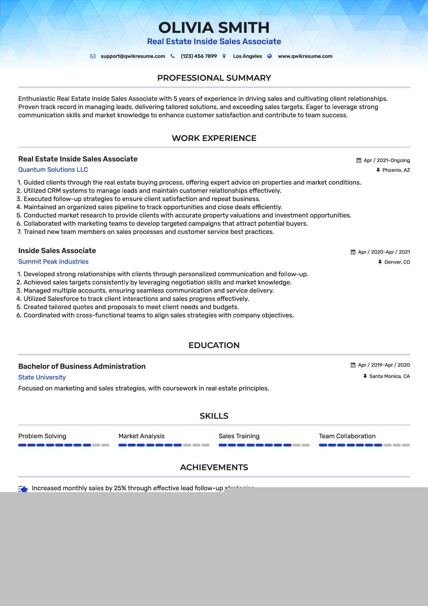 Crafting the Perfect Inside Sales Associate Resume: Tips and Examples for Success