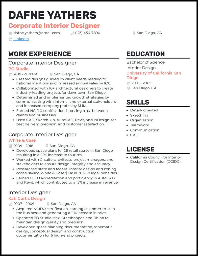 Crafting an Impressive Interior Design Resume No Experience: Tips and Strategies for Beginners