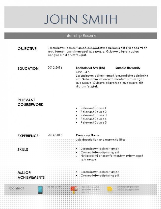 Crafting the Perfect Internship Resume: A Comprehensive Guide to Using the Internship Resume Template Microsoft Word