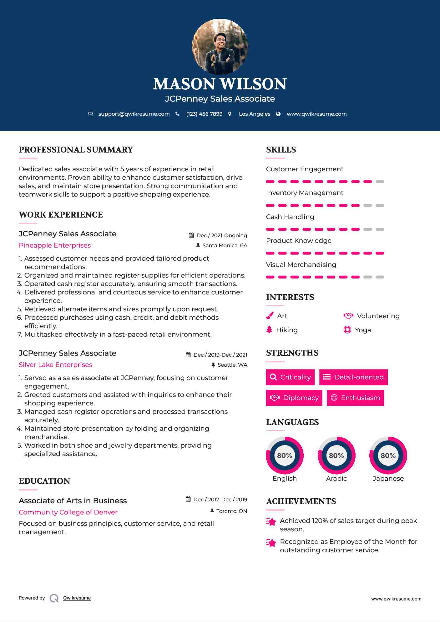Crafting an Impressive Jcpenney Sales Associate Resume: Tips and Templates