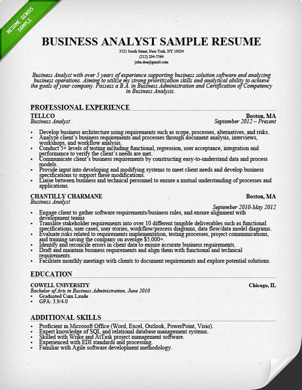 Essential Key Skills for an Impressive Business Analyst Resume