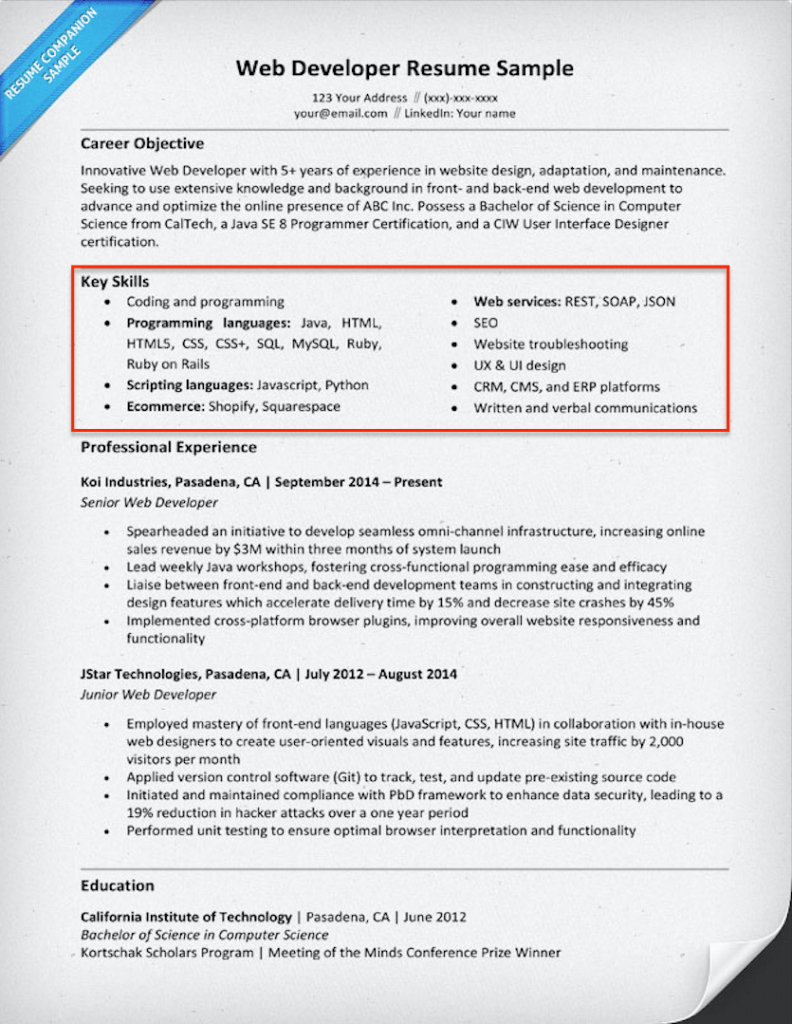 Essential Key Skills To Put On Resume Examples for Career Success
