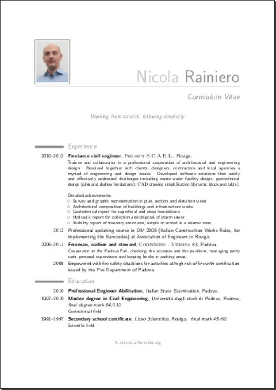Creare un Curriculum Perfetto: Guida al Latex Cv Template Italiano