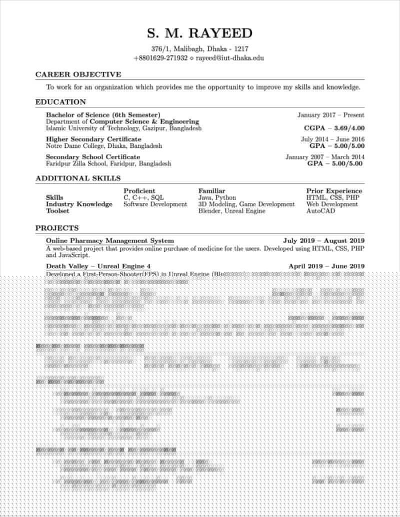 Creating an Impressive Latex Cv Template for Your PhD Application
