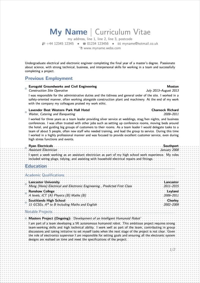 Crafting Excellence: A Comprehensive Guide to Using a LaTeX CV Template for Professors