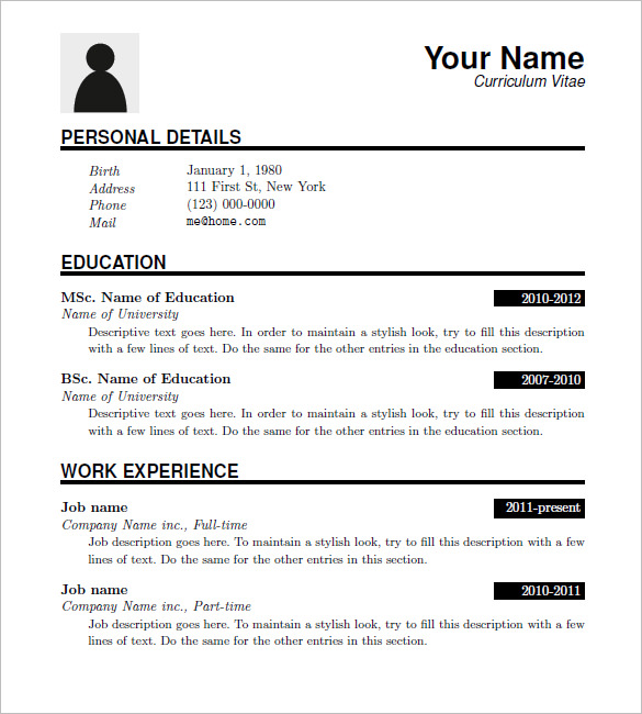 Enhance Your Job Application with Our Comprehensive LaTeX Resume Template Download