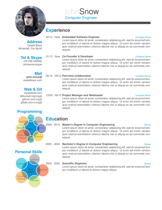 Elevate Your Job Application with a Latex Resume Template Fancy