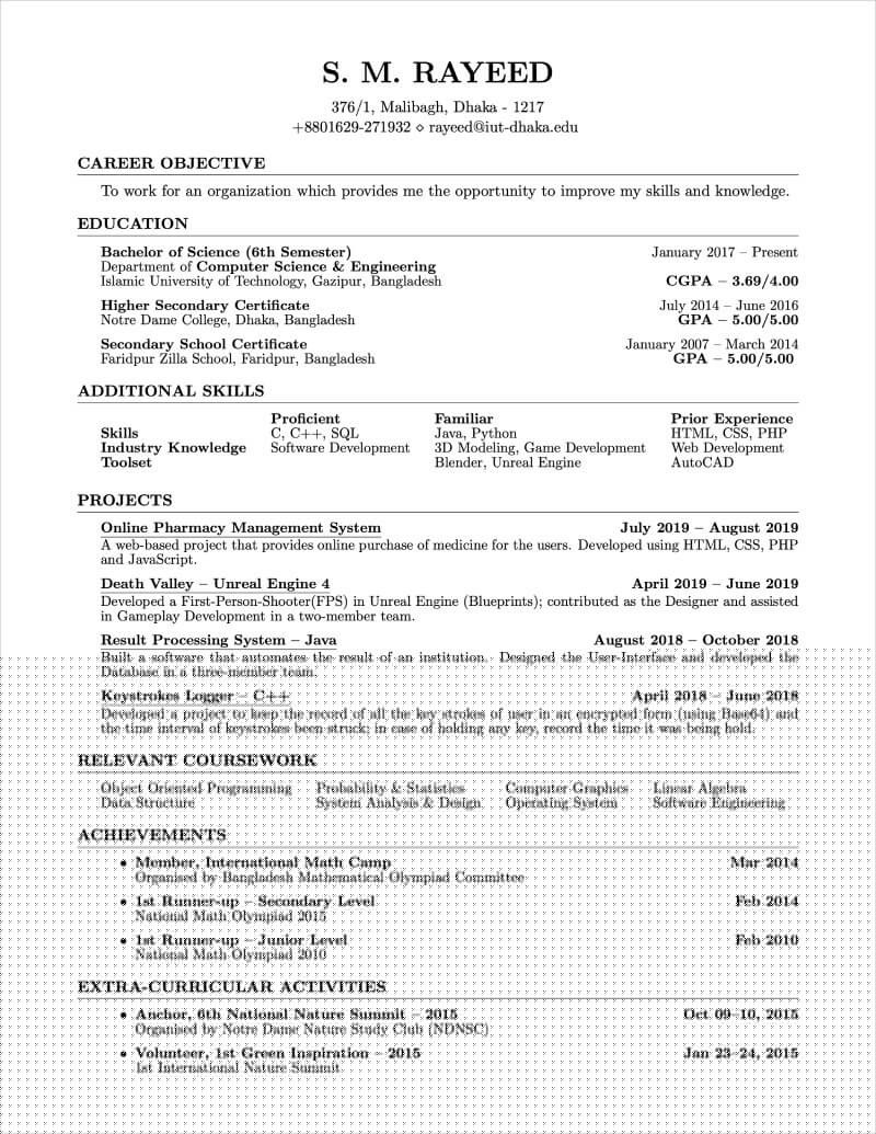 Enhance Your Job Applications with a Stylish LaTeX Resume Template With Photo
