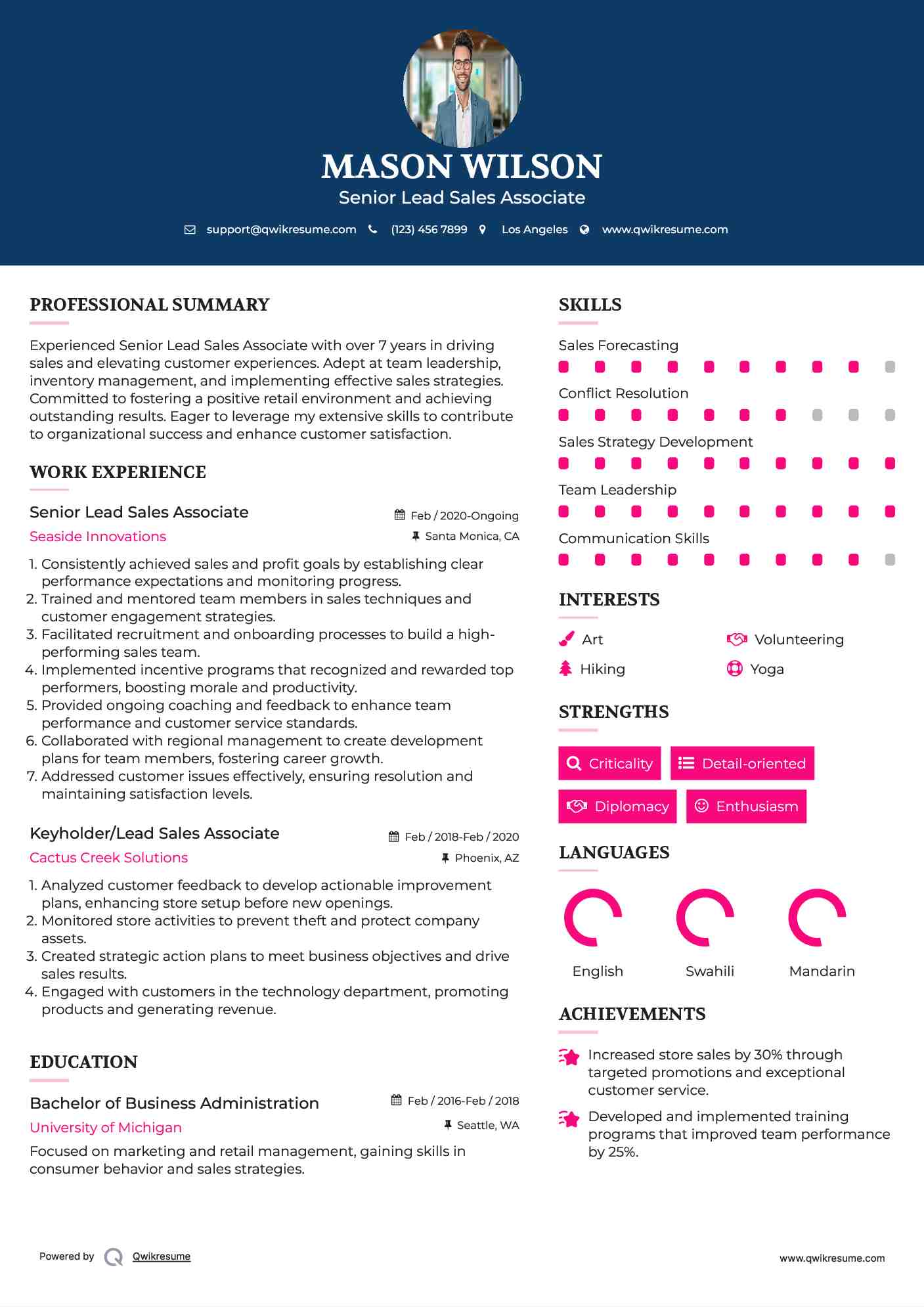 Crafting the Perfect Lead Sales Associate Resume: Tips and Examples