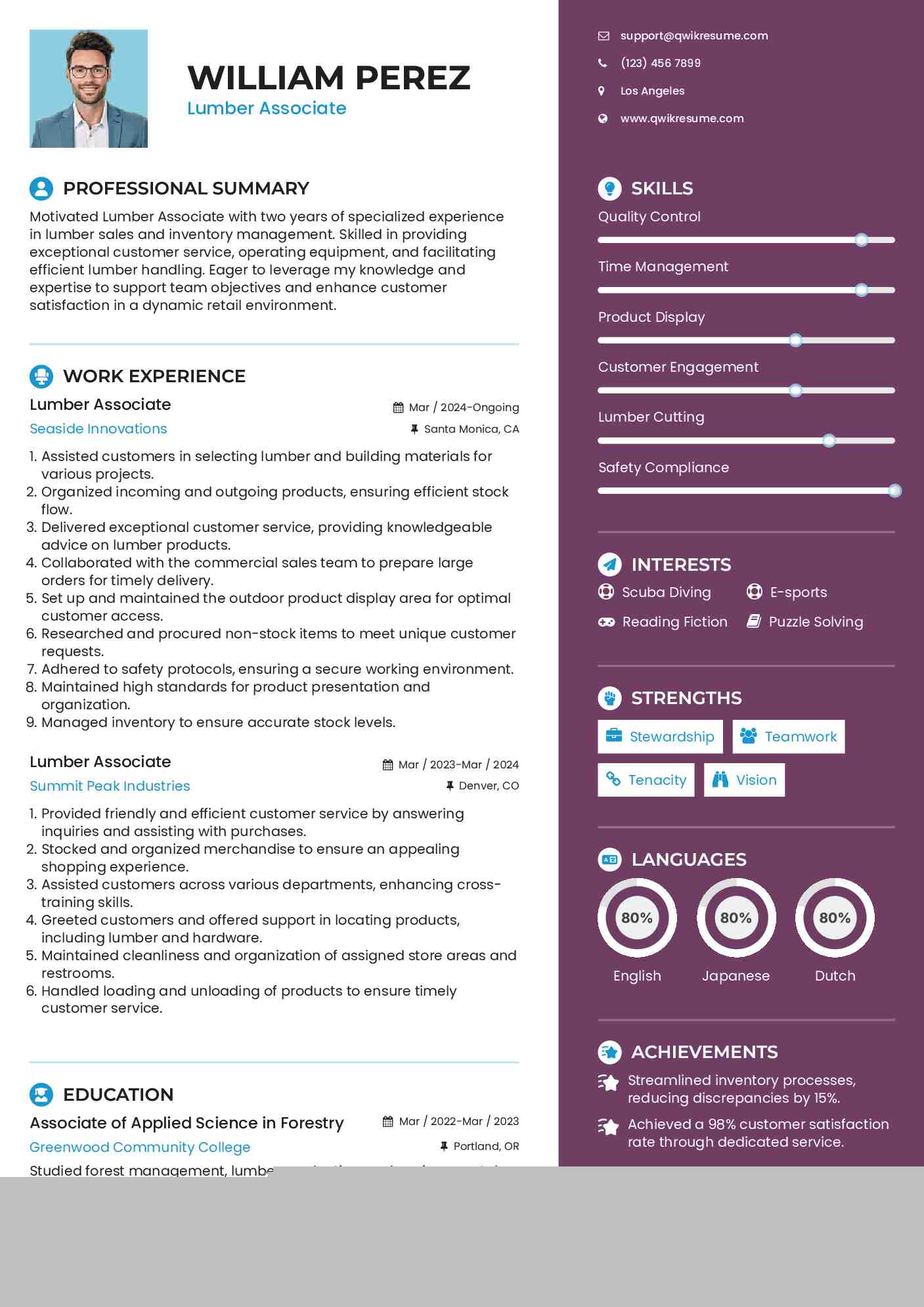 Essential Tips for Crafting a Winning Lumber Sales Associate Resume