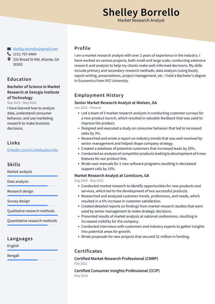 Crafting the Perfect Market Research Data Analyst Resume: Tips and Examples