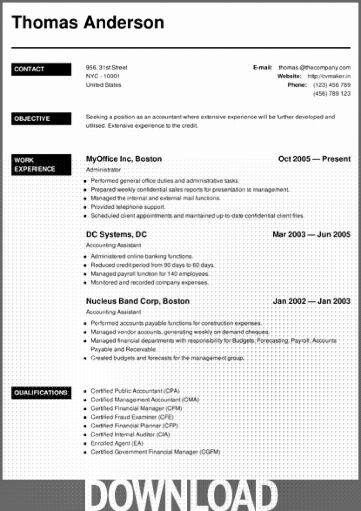 Elevate Your Job Applications with Microsoft Download Resume Templates Office 2007
