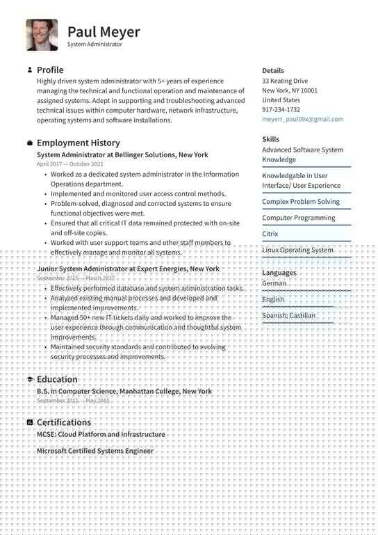 Essential Microsoft System Administrator Resume Templates for a Winning Job Application