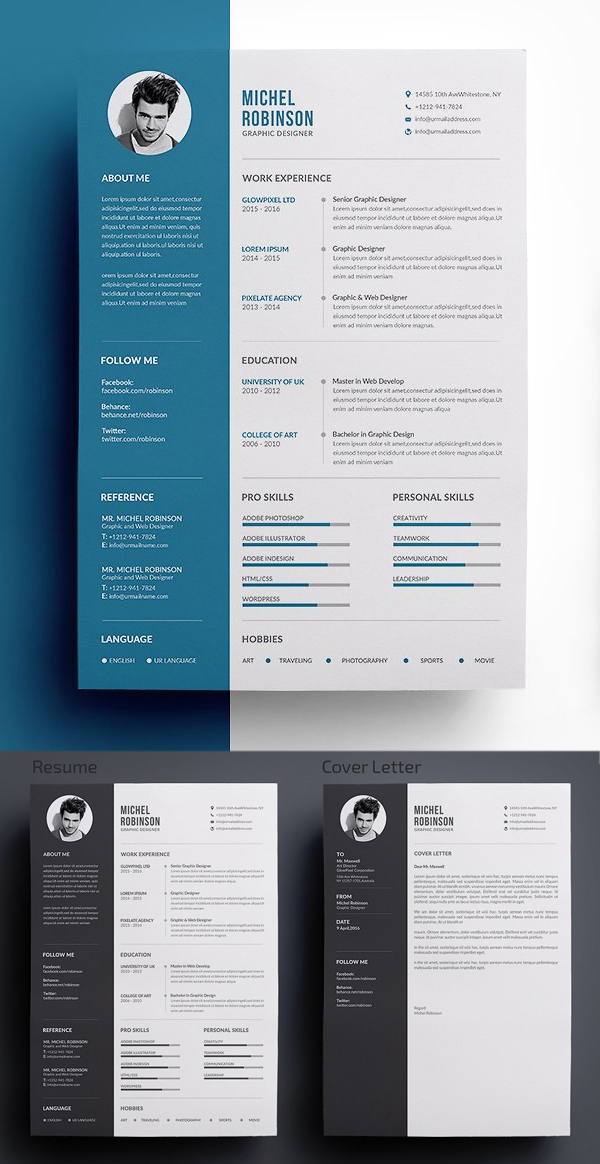 Enhance Your Job Search with Microsoft Word Resume Template Graphic Design