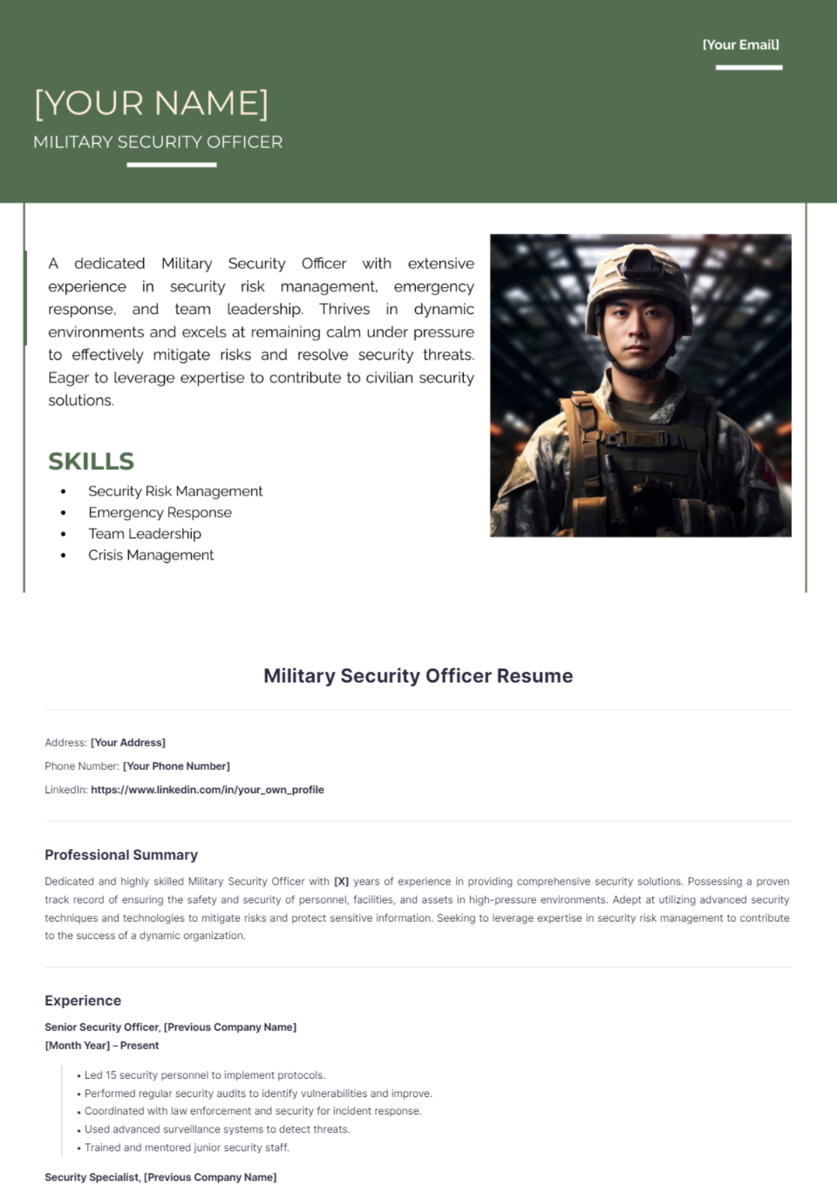 Unlock Your Career Potential with the Military Resume Creator