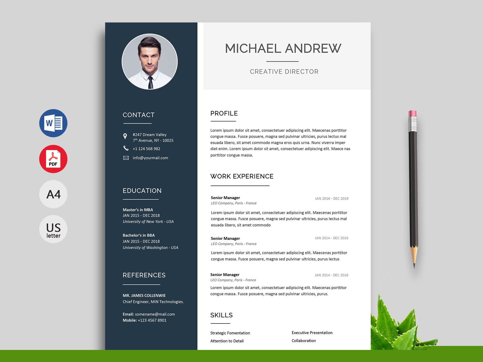 Unlock Your Career Potential with Our Modern Resume Template Microsoft Word Free Download