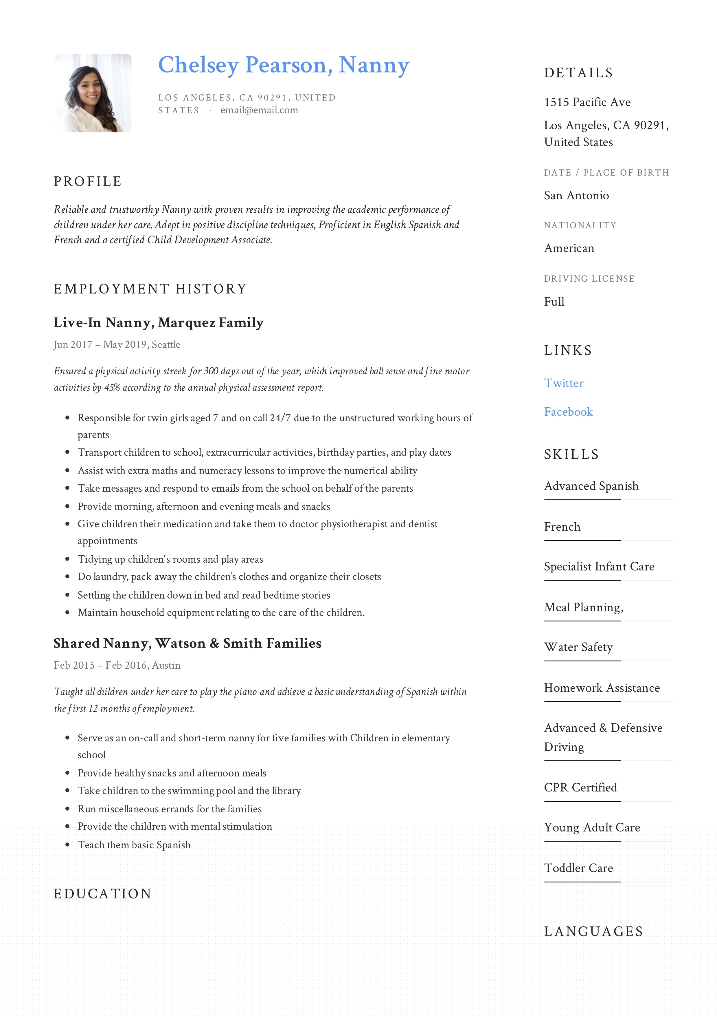 Crafting the Perfect Nanny Resume For Toddlers: Essential Tips and Templates