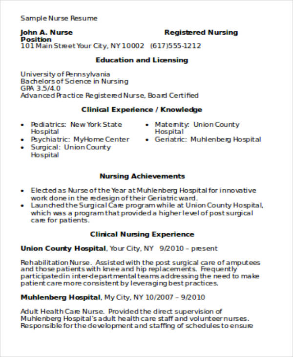 The Ultimate Nurse Graduate Resume Template: Crafting Your Path to Success