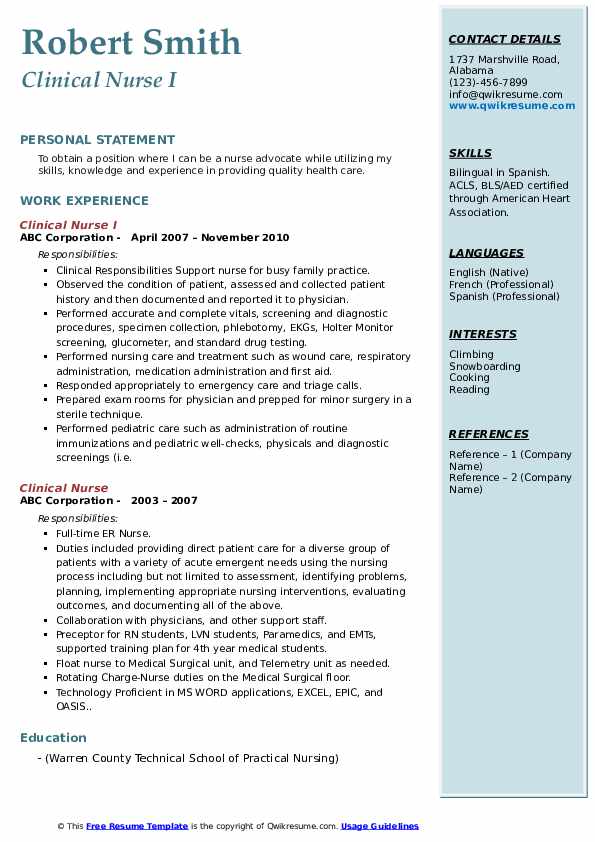 Enhancing Your Nurse Resume Clinical Experience: Key Tips for Success