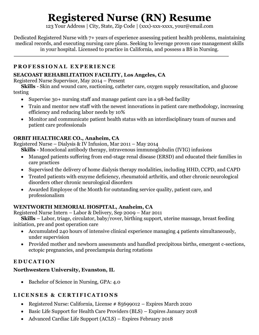 Crafting the Perfect Nurse Resume Professional Summary: Tips and Examples