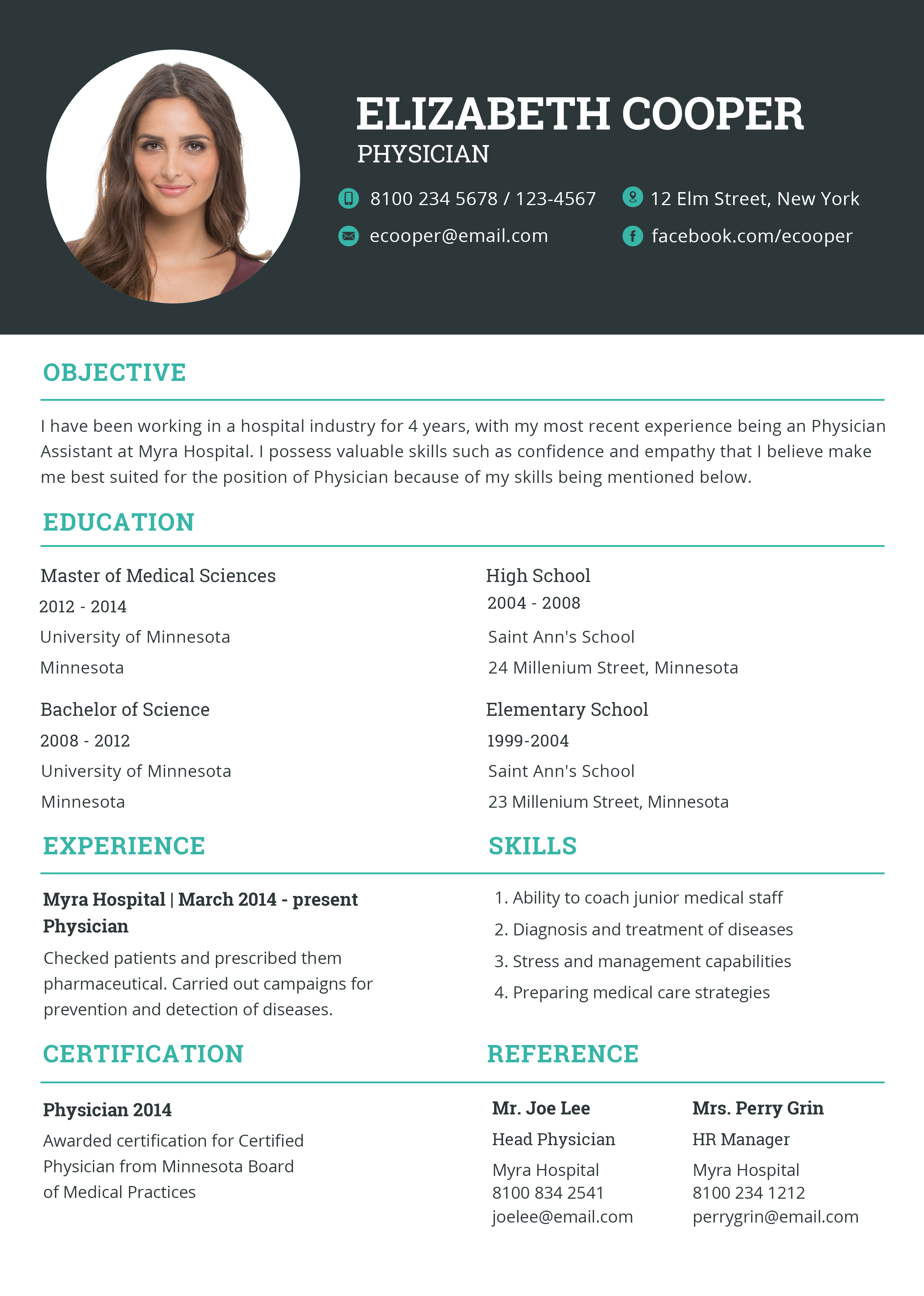 Creating Your Career Path: A Guide to Using the Physician Resume Template Microsoft Word