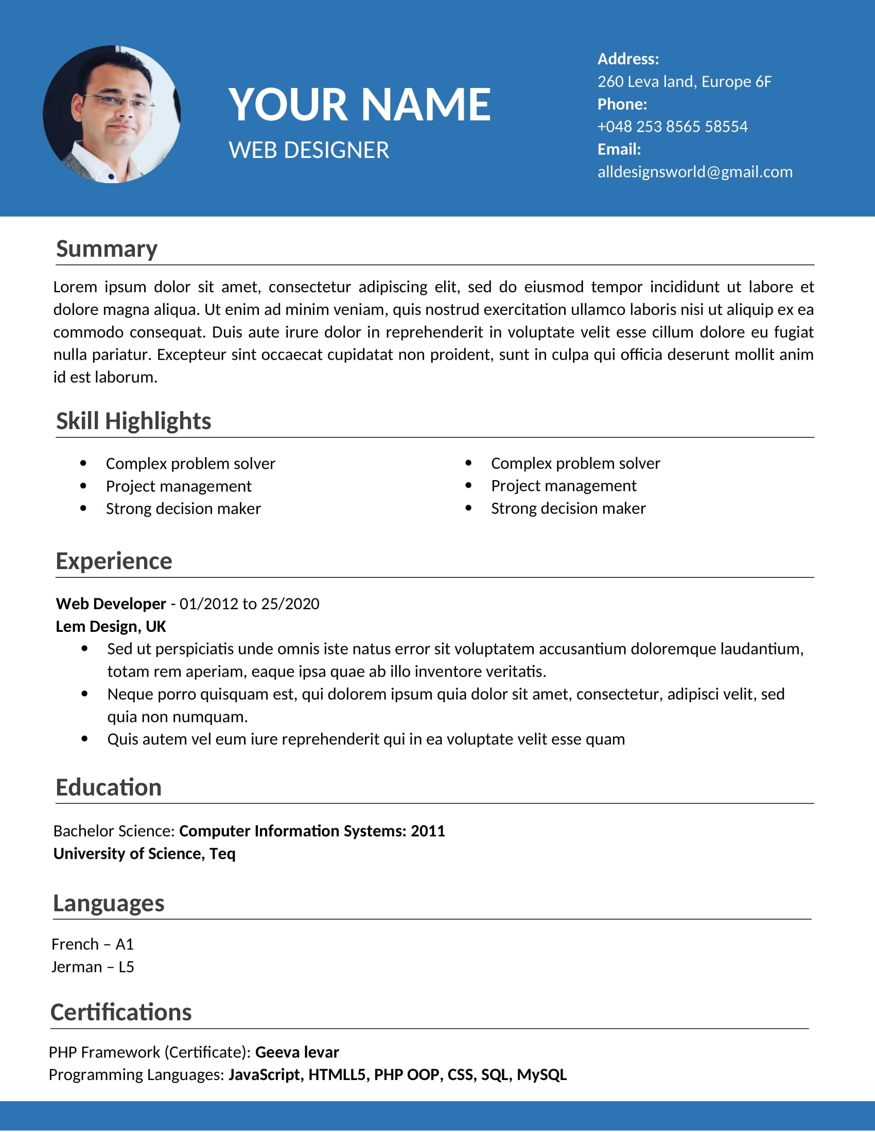 Mastering Your Job Search: The Ultimate Guide to Professional Resume Format Doc