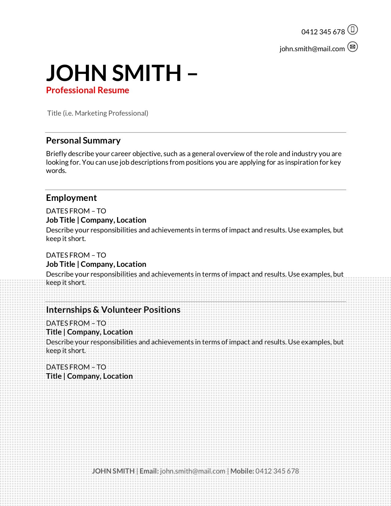 Elevate Your Job Prospects with Professional Resume Templates Australia