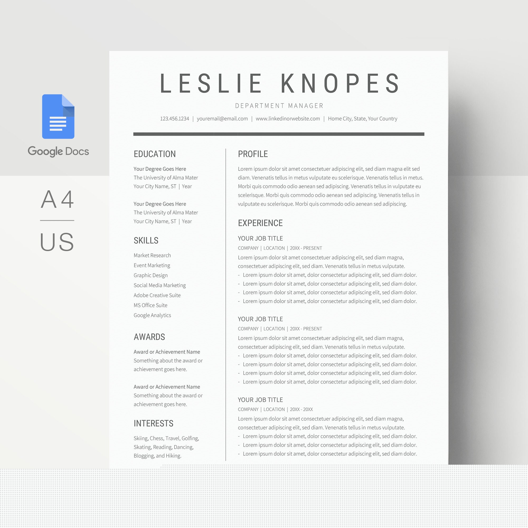 Enhance Your Job Search with Professional Resume Templates Google Docs