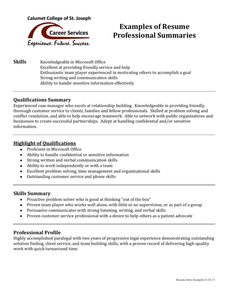 Crafting an Effective Professional Summary For General Resume: Tips and Examples