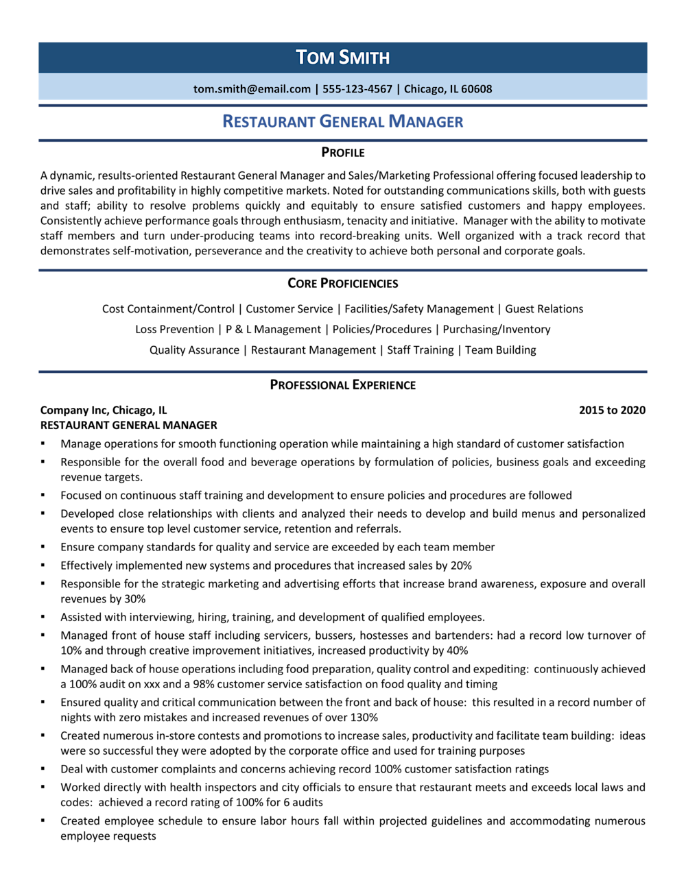 Crafting the Perfect Restaurant General Manager Resume Objective: Tips and Examples