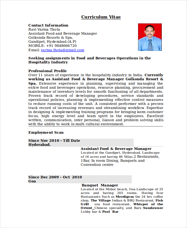 Essential Tips for Crafting a Standout Restaurant Manager Resume In India