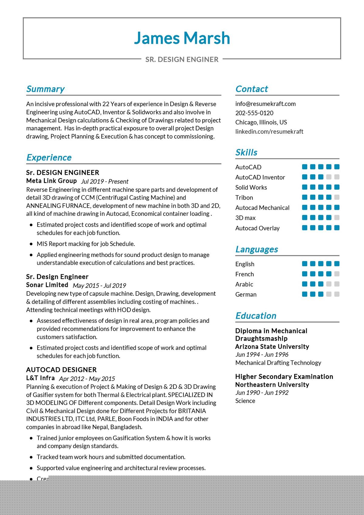 Crafting a Standout Resume: Design Engineer Sample to Inspire Your Next Job Application