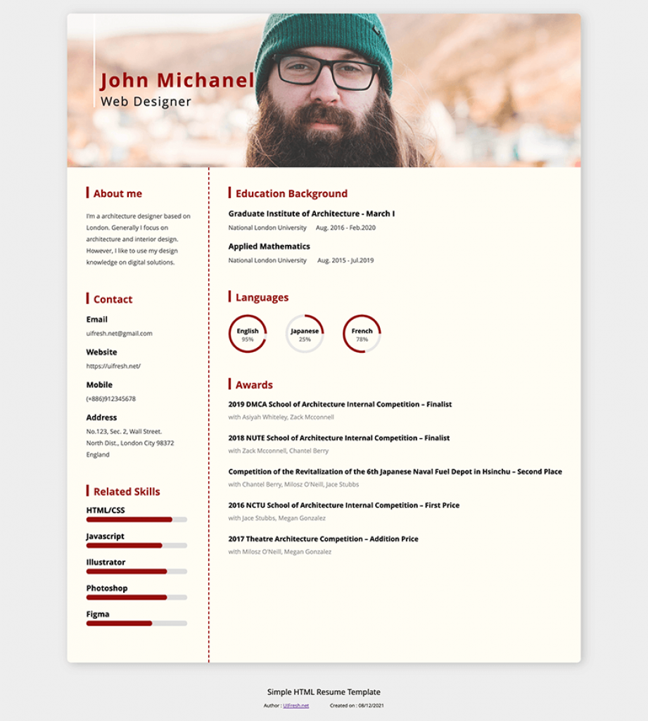 Creating a Standout Application: Tips for Effective Resume Design HTML