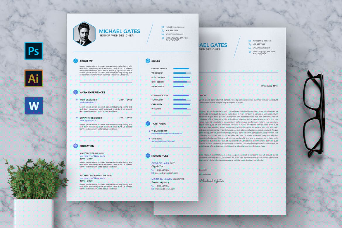 Create a Professional Impression: The Ultimate Resume Design Photoshop Template