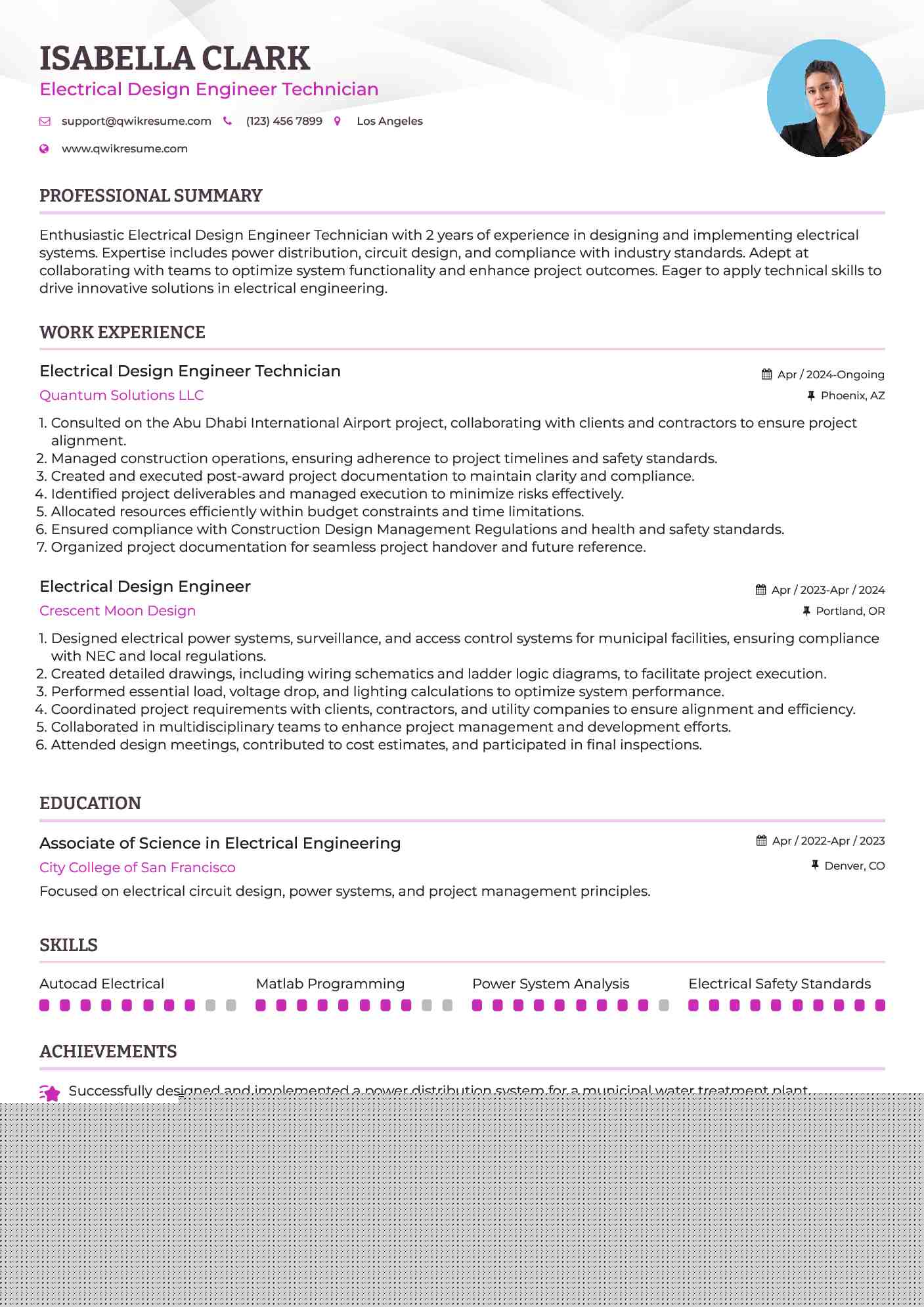 Essential Tips for Crafting a Winning Resume Electrical Design Engineer