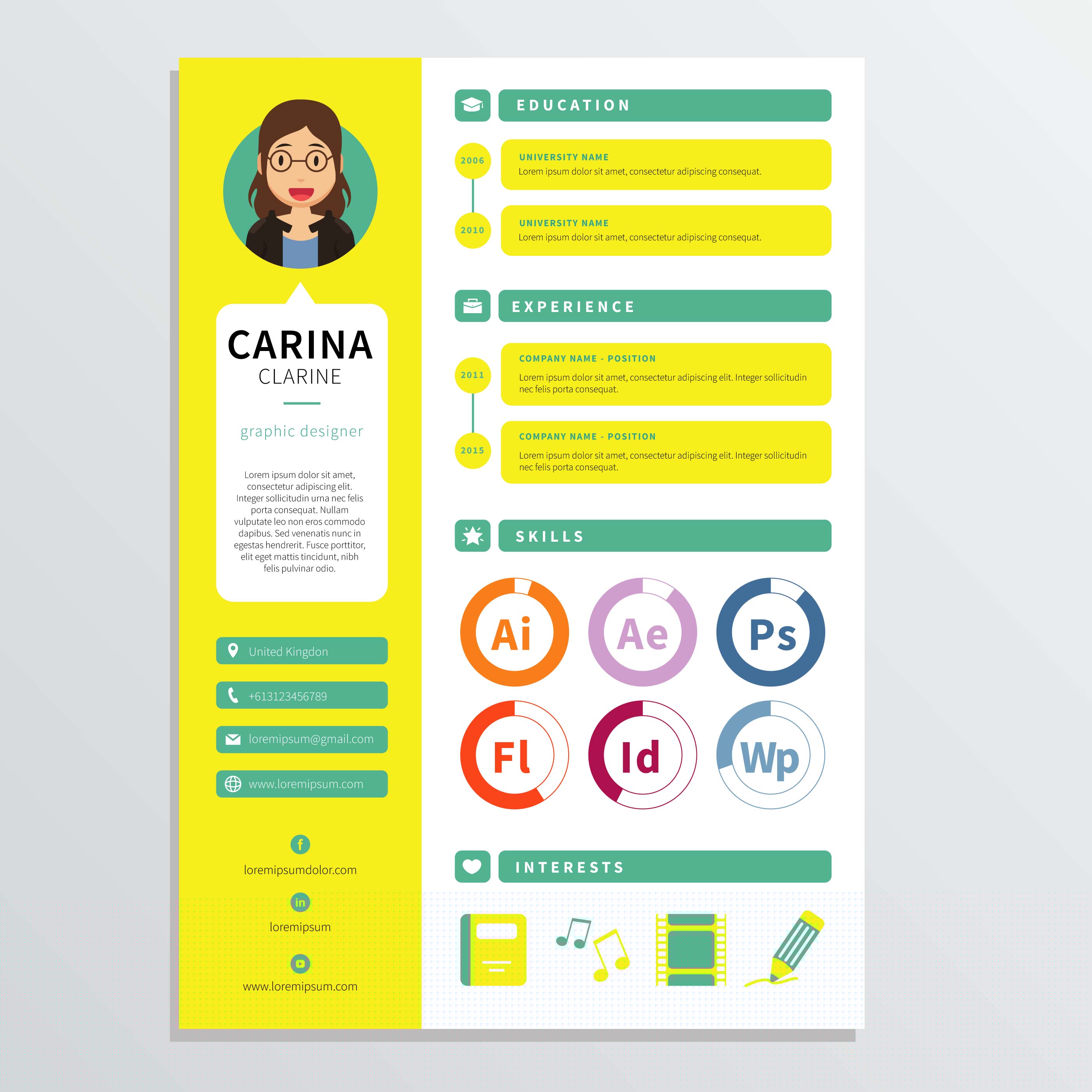 Unlock Your Creativity: The Power of Resume Graphic Design Vector